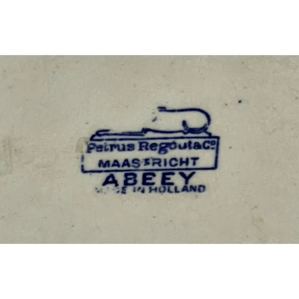 Antique Petrus Regout Maastricht Abbey 8 7/8